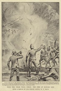 Mit der Tirah-Feldtruppe, das Feuer in Kangar Gali von William T. Maud