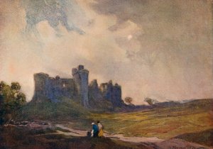 Der kommende Sturm, Carew Castle, ca. 1913-1915 von William Tatton Winter