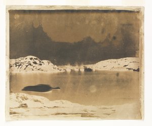 Ein Blick über eine Bucht auf die Franklin-Suchschiffe unter dem Kommando von Kapitän Belcher von William Thomas Domville