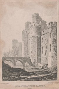 Herstmonceux Schloss, Sussex von William Tombleson