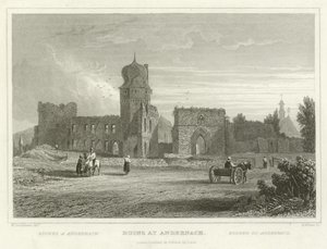 Ruinen in Andernach von William Tombleson