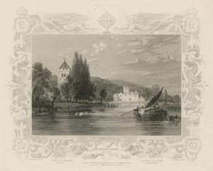 Ansicht der Themse in der Nähe der Bisham Abbey von William Tombleson