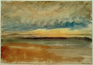 Ein stürmischer Sonnenuntergang von Joseph Mallord William Turner