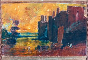 Schloss Caernarven bei Sonnenaufgang