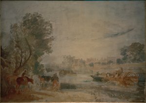 Hampton Court, von der Themse aus von Joseph Mallord William Turner