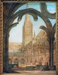 Südansicht vom Kreuzgang, Kathedrale von Salisbury