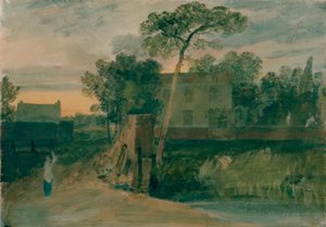 Syon Ferry House, Isleworth, Sonnenuntergang
