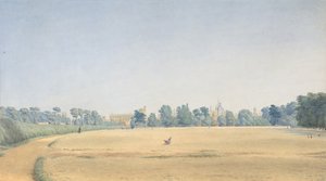 Blick auf den Universitätspark in Richtung New College, Oxford, nach 1825