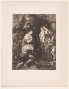 Maria mit Kind von Heiligen verehrt