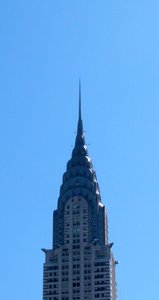 Das Chrysler Building ist ein Art-Deco-Wolkenkratzer in New York City, fertiggestellt 1930 von William Van Alen