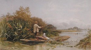 Aalfänger auf der Themse, ca. 1870