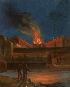 Bristol-Unruhen: Das Gefängnis brennt, um 1831