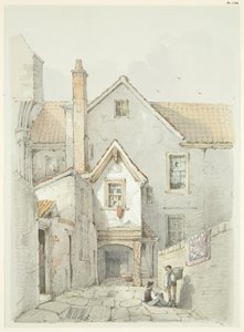 Altes Haus, das früher in der Nähe der Kathedrale von Bristol stand