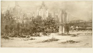 Brooklyn Bridge, New York (große Platte) von William Walcot