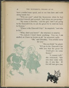 Illustration aus "Der wunderbare Zauberer von Oz" von Lyman Frank Baum von William Wallace Denslow