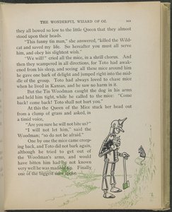 Illustration aus "Der wunderbare Zauberer von Oz" von Lyman Frank Baum von William Wallace Denslow