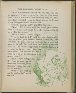 Illustration aus "Der wunderbare Zauberer von Oz" von Lyman Frank Baum von William Wallace Denslow
