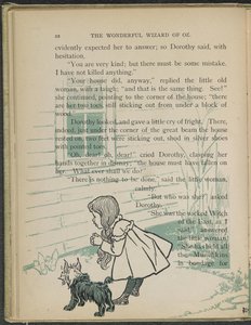 Illustration aus "Der wunderbare Zauberer von Oz" von Lyman Frank Baum von William Wallace Denslow