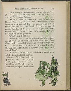 Illustration aus "Der wunderbare Zauberer von Oz" von Lyman Frank Baum von William Wallace Denslow