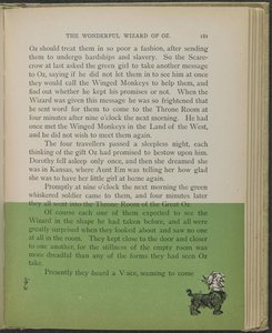 Illustration aus "Der wunderbare Zauberer von Oz" von Lyman Frank Baum von William Wallace Denslow