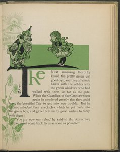 Illustration aus "Der wunderbare Zauberer von Oz" von Lyman Frank Baum von William Wallace Denslow