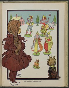 Illustration aus "Der wunderbare Zauberer von Oz" von Lyman Frank Baum von William Wallace Denslow