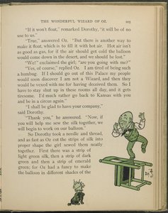 Illustration aus "Der wunderbare Zauberer von Oz" von Lyman Frank Baum von William Wallace Denslow