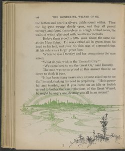 Illustration aus "Der wunderbare Zauberer von Oz" von Lyman Frank Baum von William Wallace Denslow