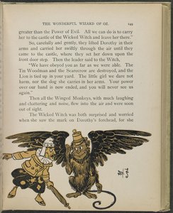 Illustration aus "Der wunderbare Zauberer von Oz" von Lyman Frank Baum von William Wallace Denslow