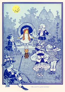 „Du musst eine große Zauberin sein.“ aus „Der Zauberer von Oz“ von L. Frank Baum von William Wallace Denslow