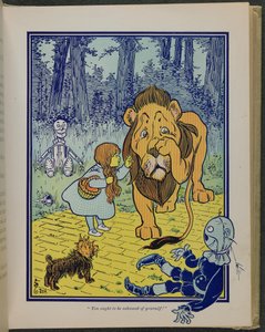 "Du solltest dich schämen", Illustration aus "Der wunderbare Zauberer von Oz" von Lyman Frank Baum von William Wallace Denslow