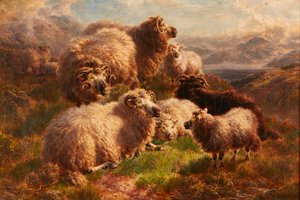 Abend in den Hügeln, Loch Tay, Perthshire von William Watson