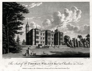 Der Sitz von Sir Thomas Wilson Bart in Charlton in Kent, 1776