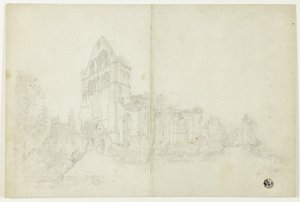 Byland Abbey, Yorkshire von William Westall