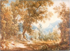 Landschaft mit Figuren, um 1807-1820