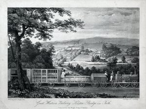 Great Western Railway, Kelston Bridge in der Nähe von Bath, ca. 1835-40