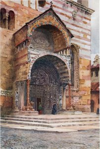 Verona. Die Vorhalle der Kathedrale