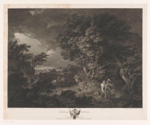 Stürmische Landschaft mit Dido und Aeneas