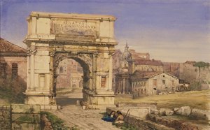 Der Titusbogen, Rom von William Wyld