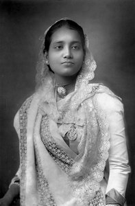 Die Maharani von Koch Bihar, Westbengalen, Indien, 1893