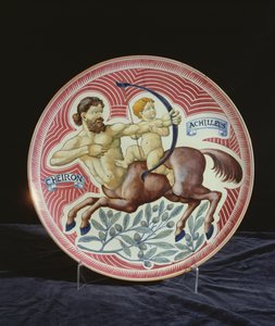 Ladegerät mit Darstellung von Cheiron und Achilleus (Keramik)