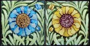 Fliesen mit persischem Blumenmuster