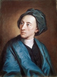 Porträt des britischen Dichters Alexander Pope im Turban (Öl auf Leinwand)