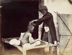 Indischer Barbier, 1860er Jahre