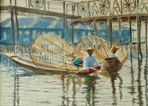 Beinruderer bei der Rast, Inle-See