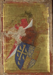 Das Wappen von Richard II. von England, Außentafel des Wilton-Diptychons, zwischen 1395 und 1399