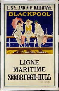 Blackpool, L.& Y. und N.E. Eisenbahnen, ca. 1930 von Wilton Williams