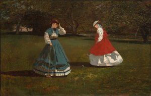 Ein Spiel von Krocket von Winslow Homer