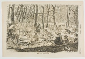 Ein Picknick zu Land von Winslow Homer