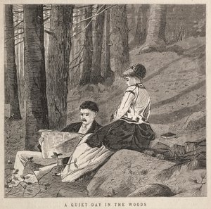 Ein ruhiger Tag im Wald, 1870 von Winslow Homer